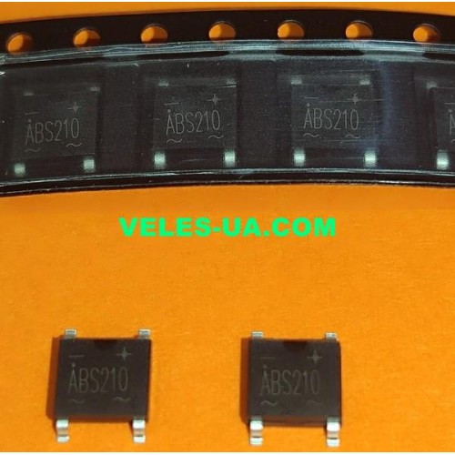 міст 2 A x 1000V корпус SMD4, ABS210, ABS2MS (артикул: ABS210 SMD4) міст 2 A x 1000V корпус SMD4, ABS210, ABS2MS (артикул: ABS210 SMD4)